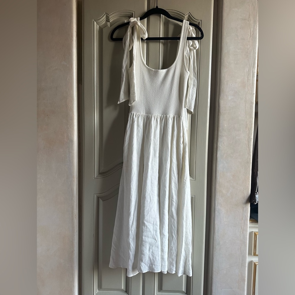 NWOT Lucy Paris Cream Midi Dress